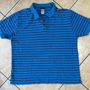 Men's Blue striped Patagonia Polo shirt